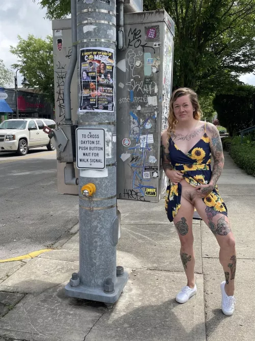 She knows how to stop traffic 