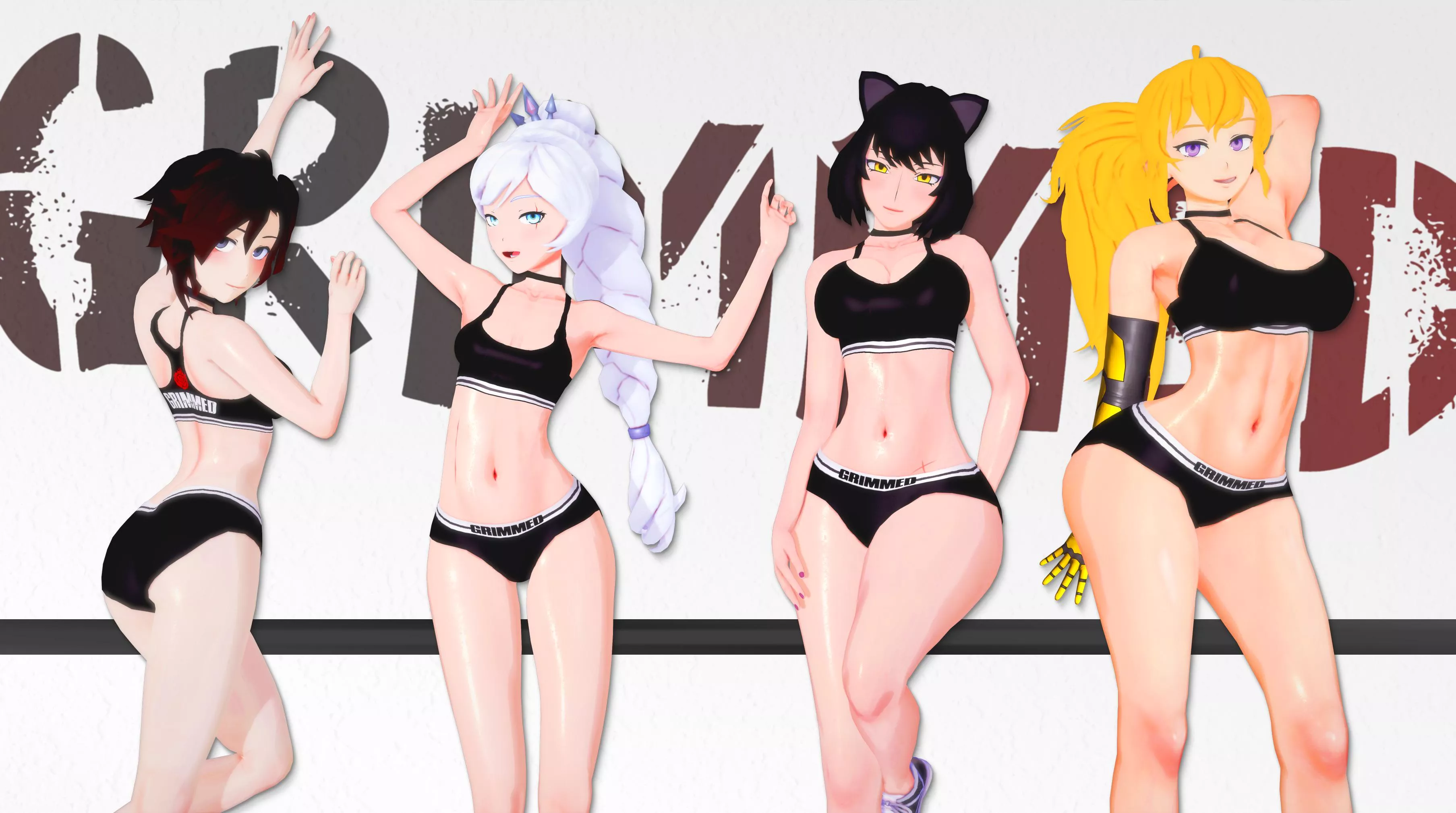 Team RWBY are certified GRIMMED girls (Arrancon)