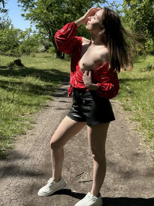 The sun felt so nice I couldn't resist tanning my chest.