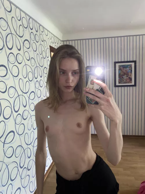 there's a theory that no man likes a girl with flat tits