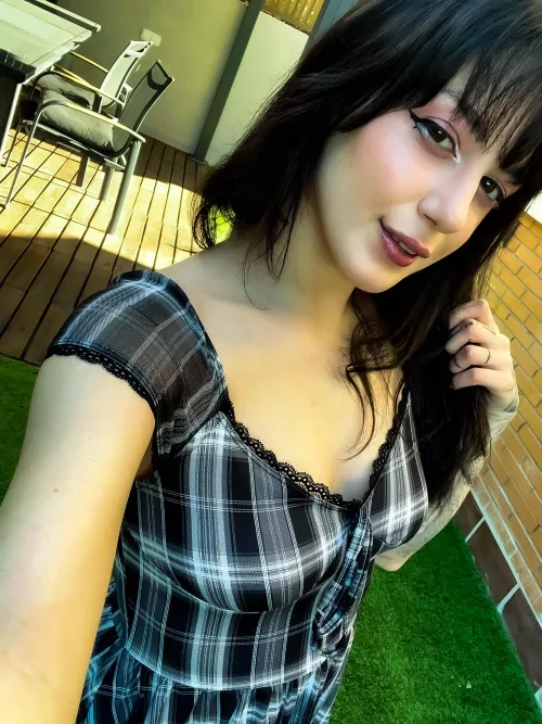 Would you have fun with me in garden even we could caught by some neighbors