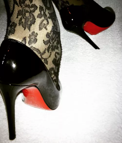 close up of my red soles