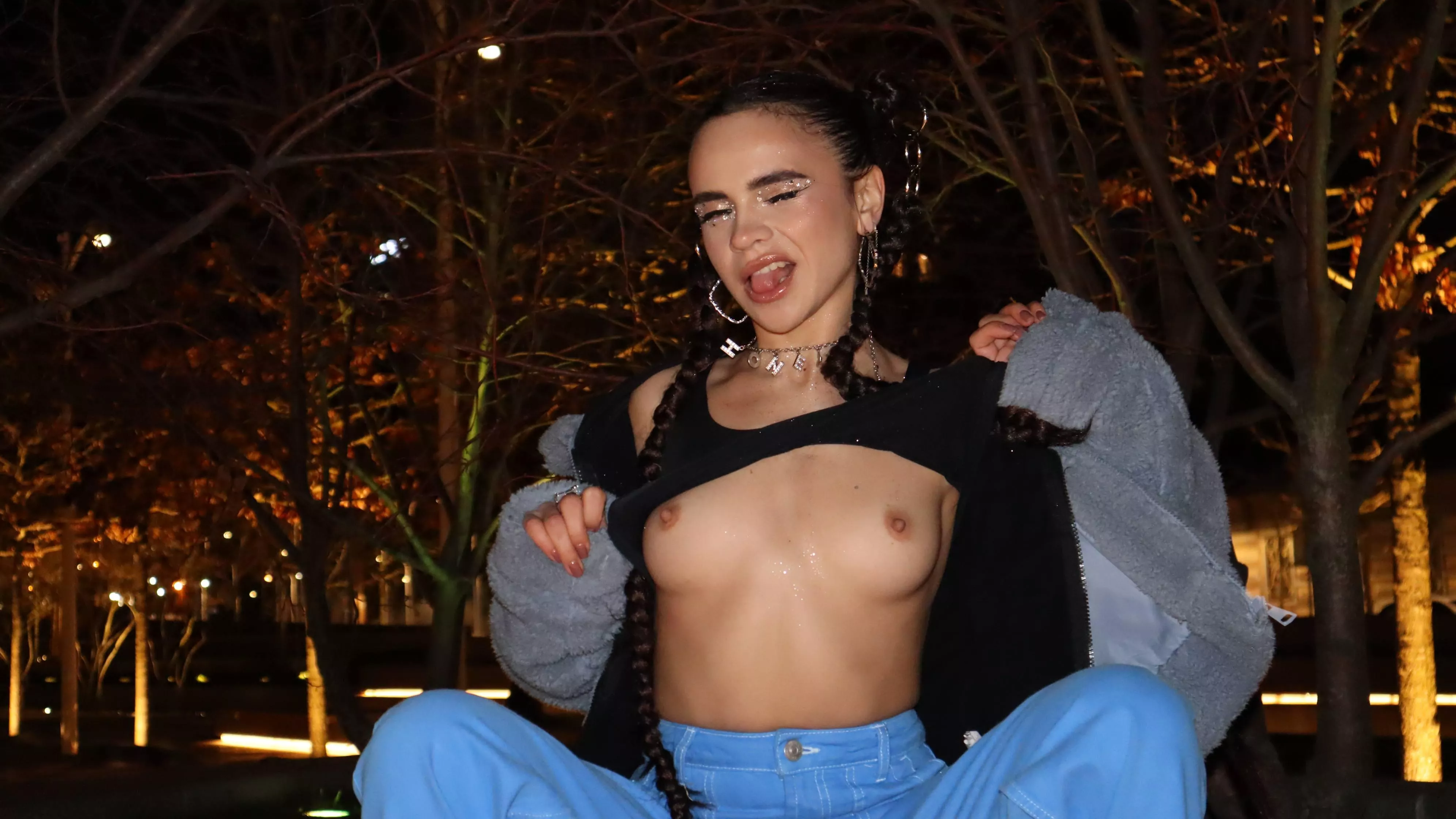 I love showing my tits everywhere