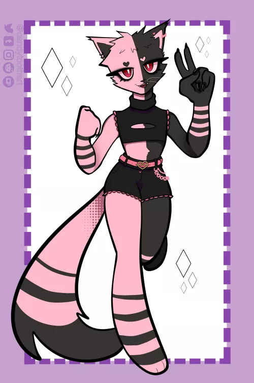 Just finished my new fursona!!! Thoughts? :3 