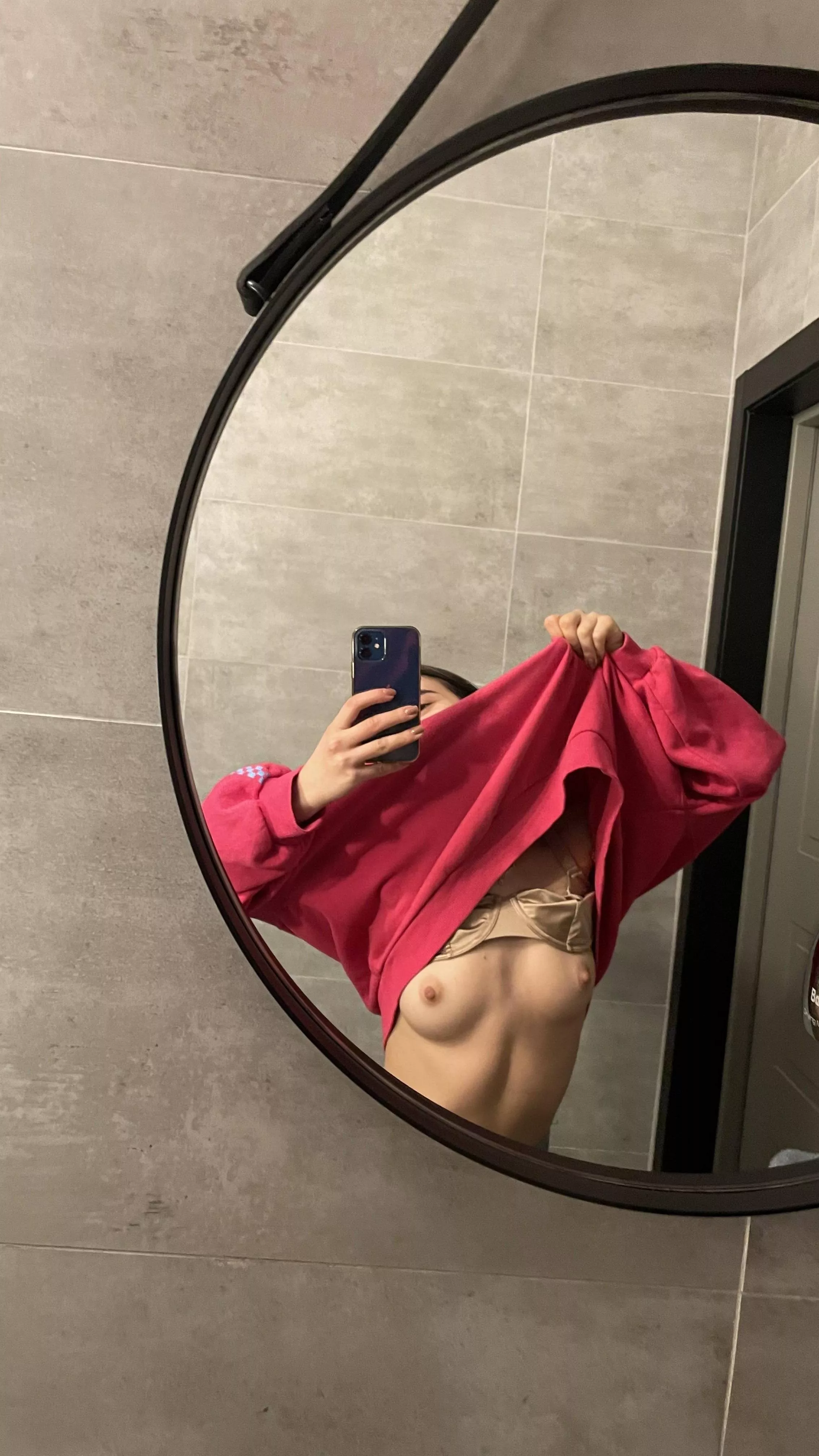 Nothing turns you on like a selfie in a public toilet