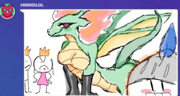 Smth I drew in gartic that broke a streamer lmao 