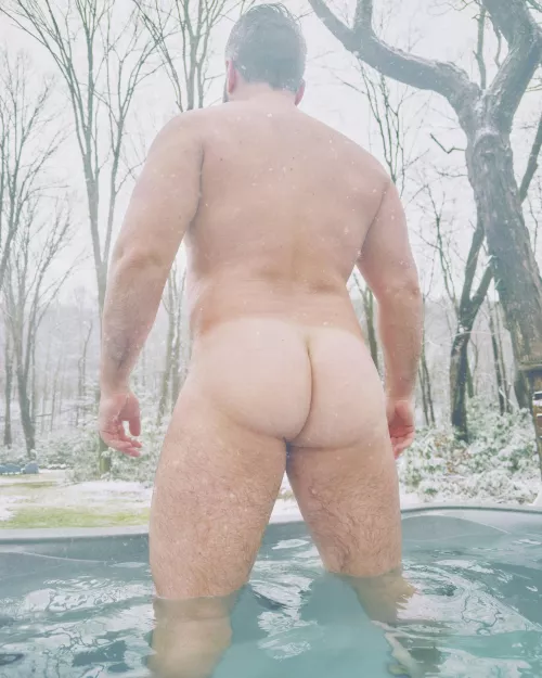 Squats in the hot tub, does a butt good.