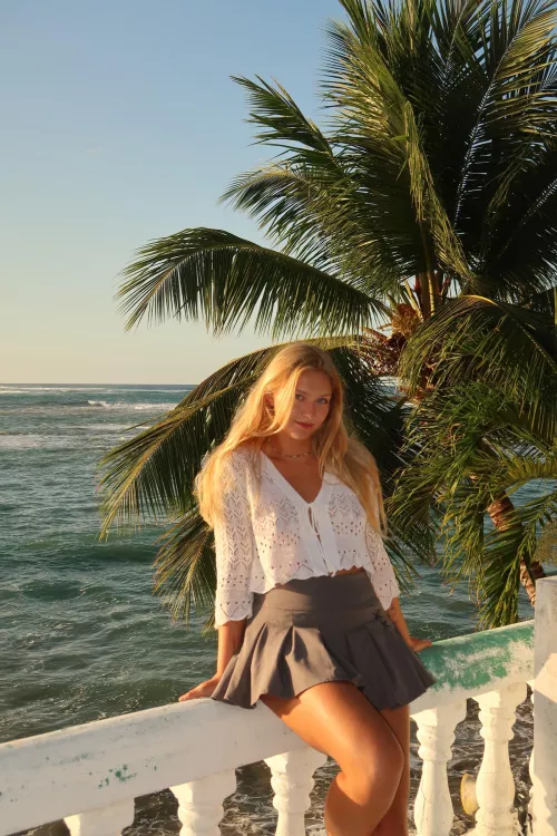 The best thing about a schoolgirl skirt