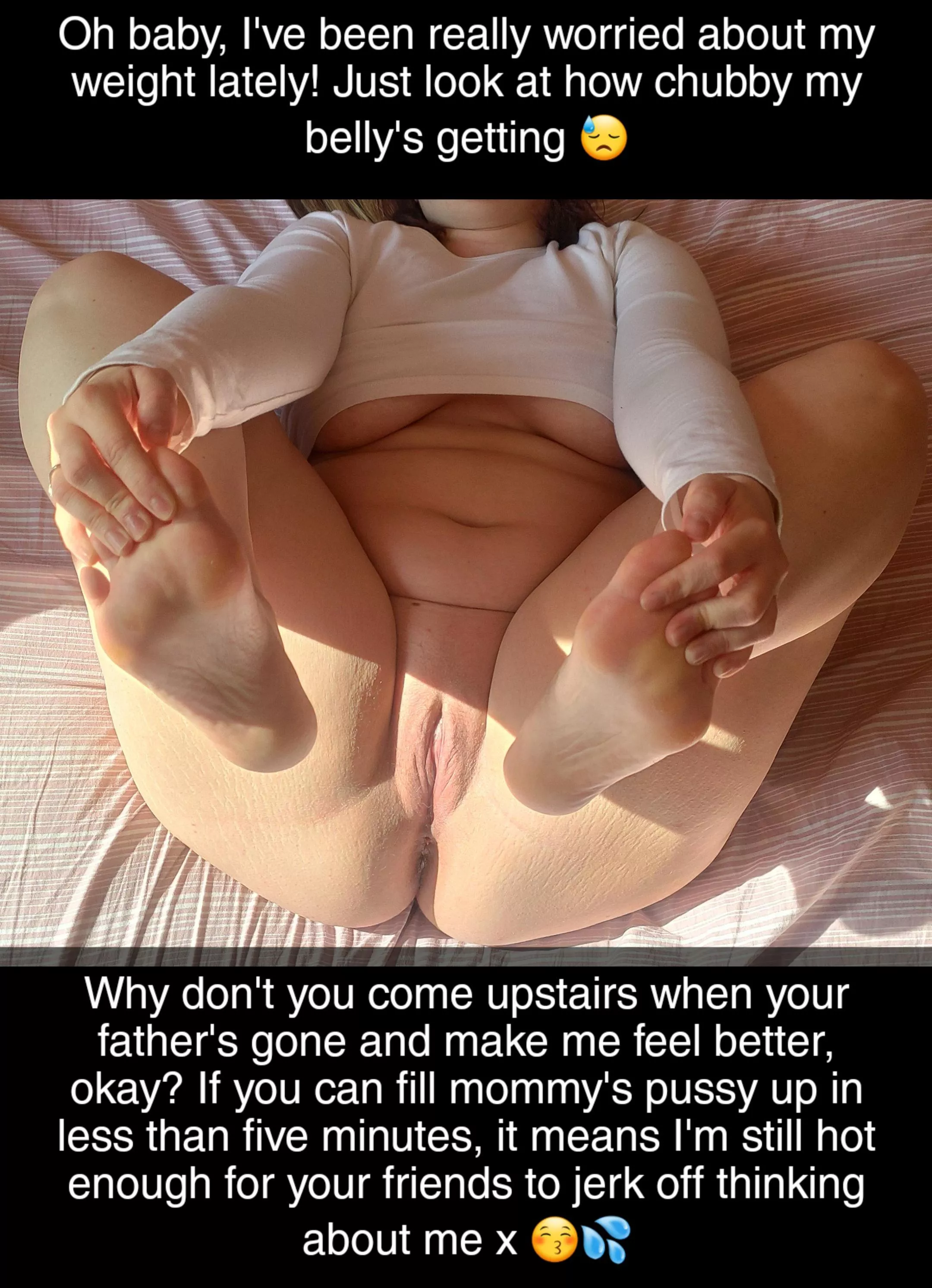 Your Greek mommy's put on a bit of weight: is she still good enough to milk you? 