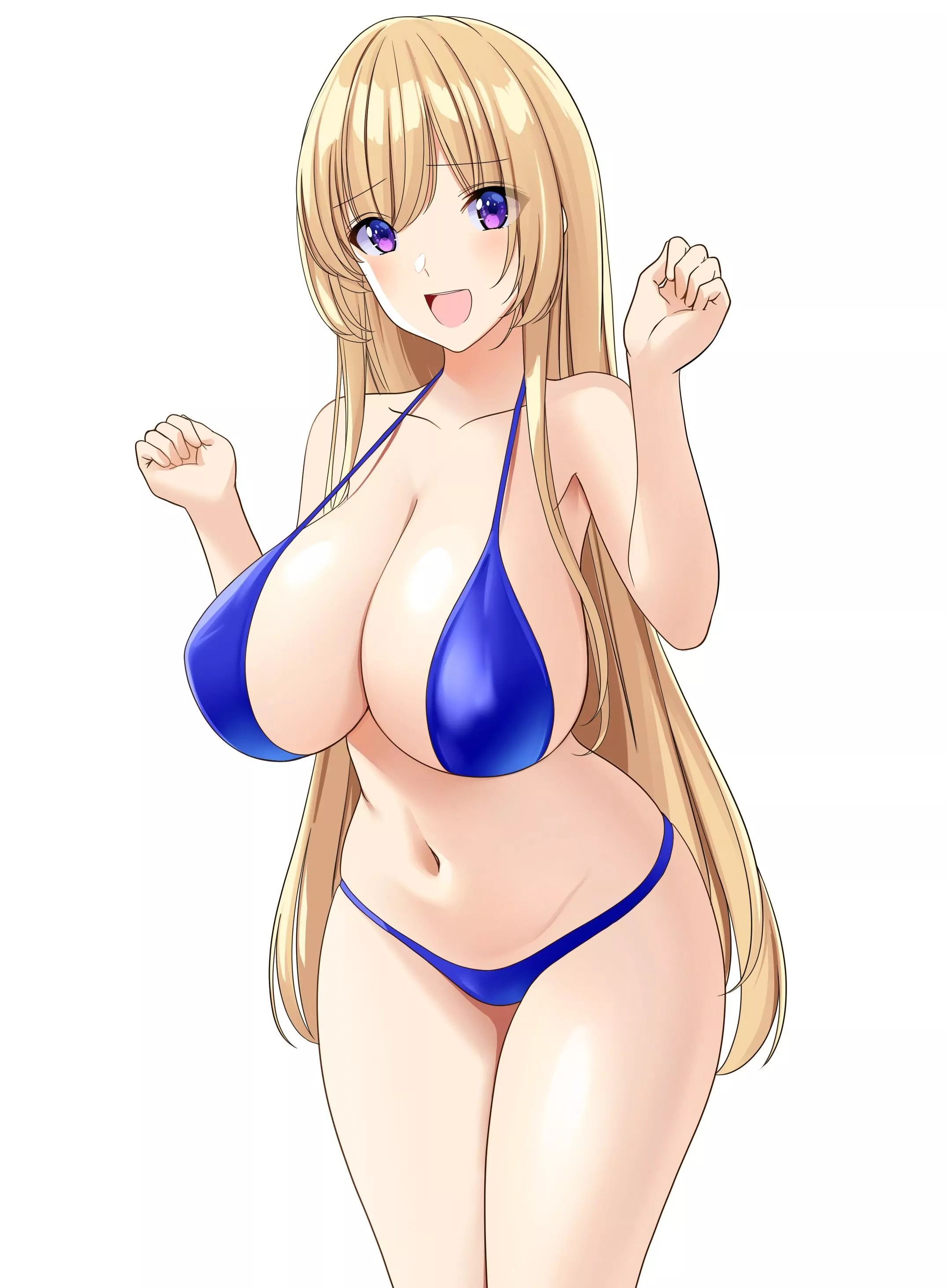 Big Titted Babe in a Bikini (maruikoi4 on Pixiv) [Artist's OC]