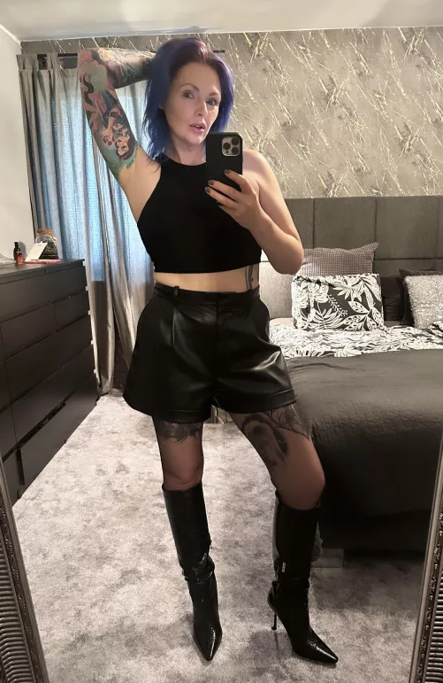 Even now it’s summer I will always be wearing leather daily