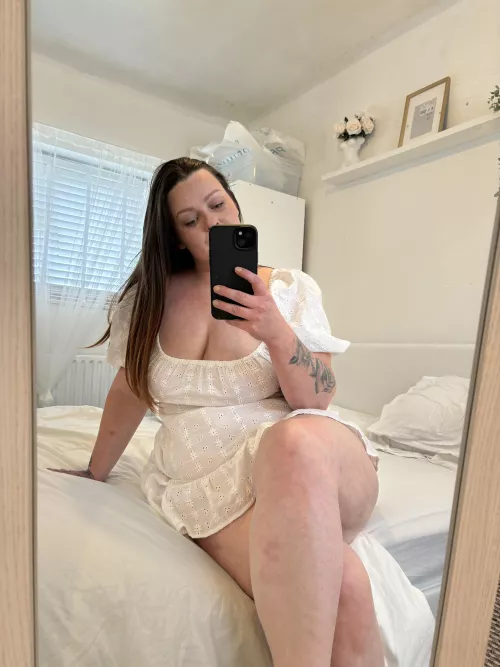 I can only go braless in this cute sundress. It looks too weird with one 