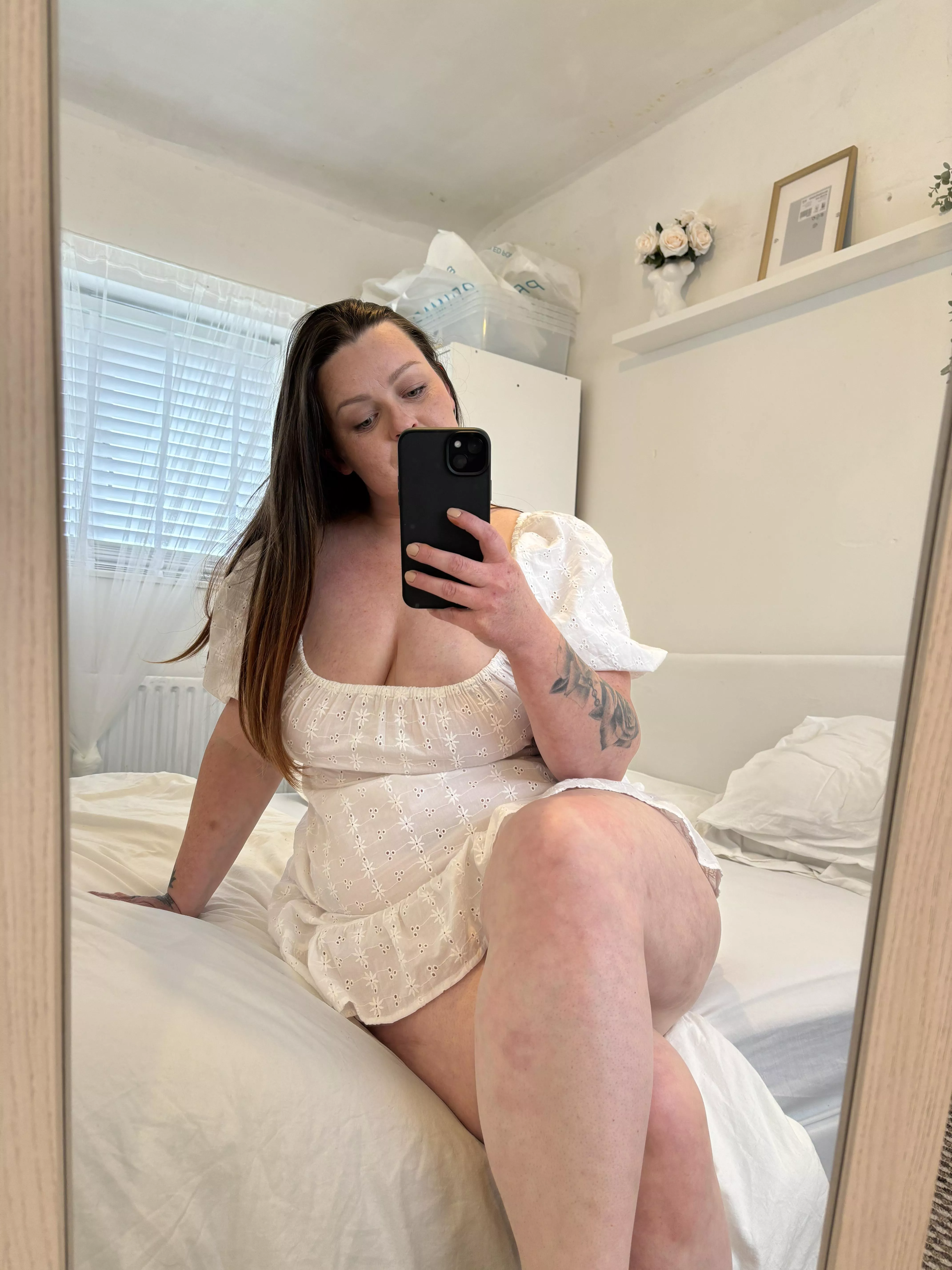 I can only go braless in this cute sundress. It looks too weird with one 