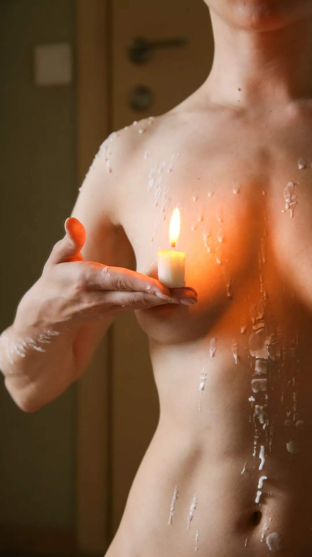 Idea with candle. Selfportrait 