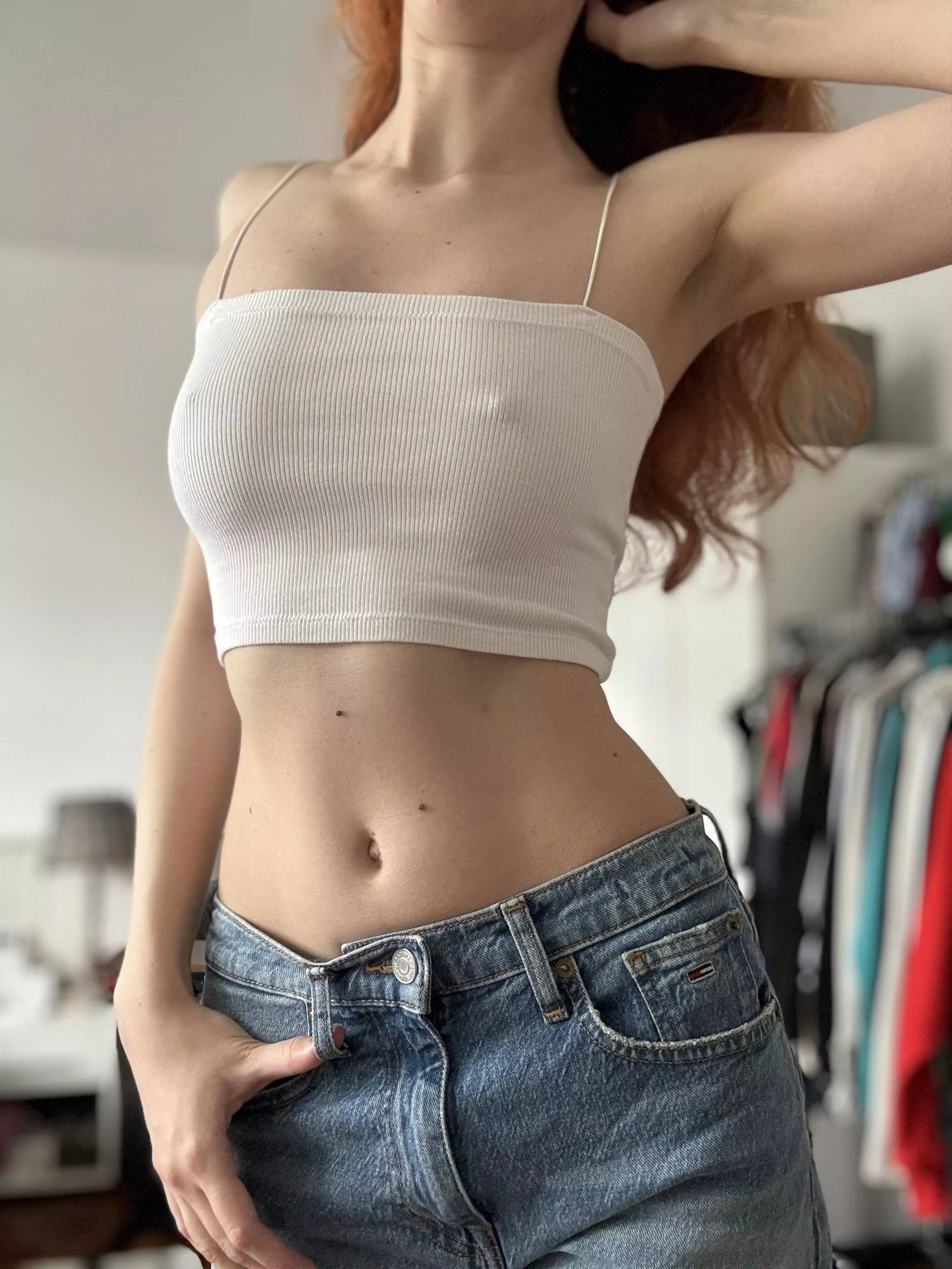 I’m never shy about my braless look