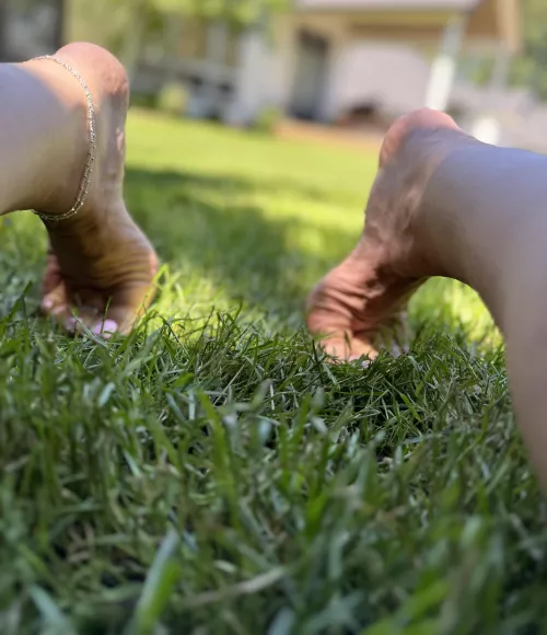 Just doing some yard work.