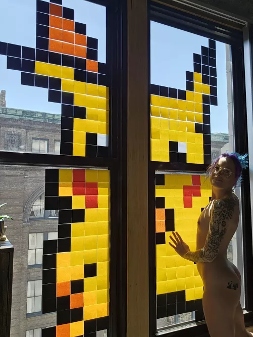 Standing under the shadow of a god