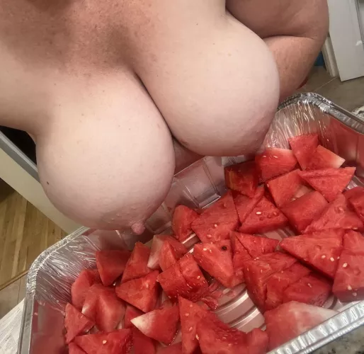 Succulent watermelons are ripe this time of year!