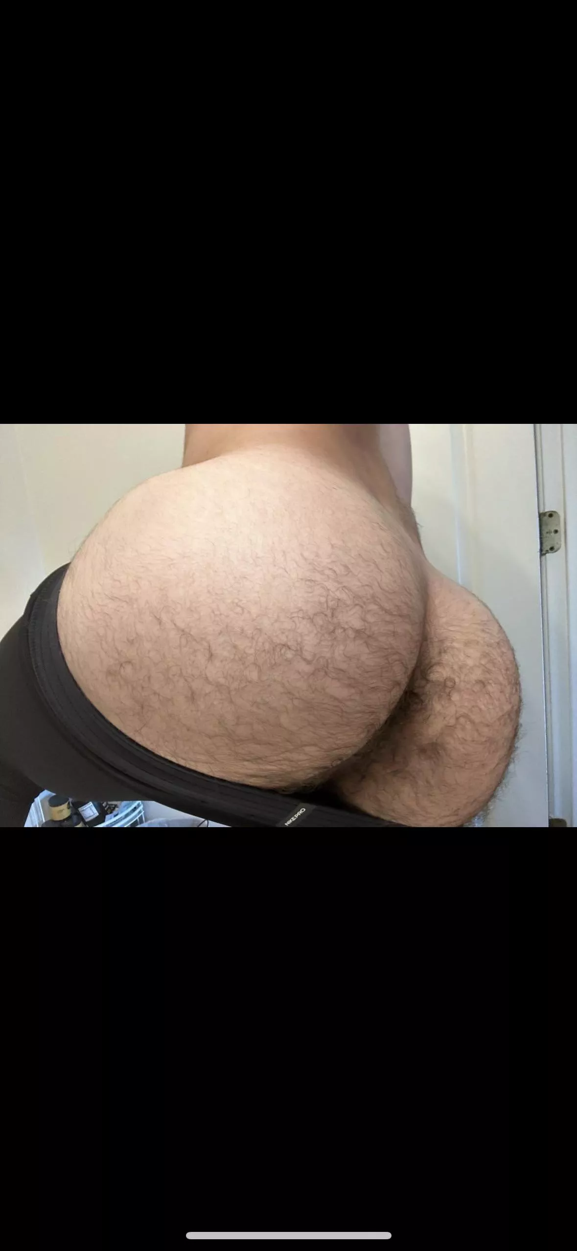 Virgin straight hairy ass