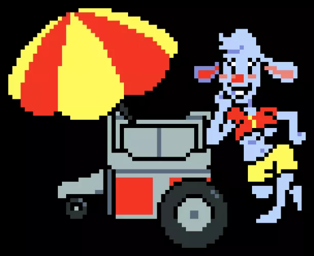 A SFW sprite of Under(her)Tail [BlueEars]/[NicecreamGuy] Ima refer to her as [BlueBuns]