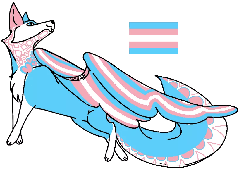 Flying fox Transgender flag