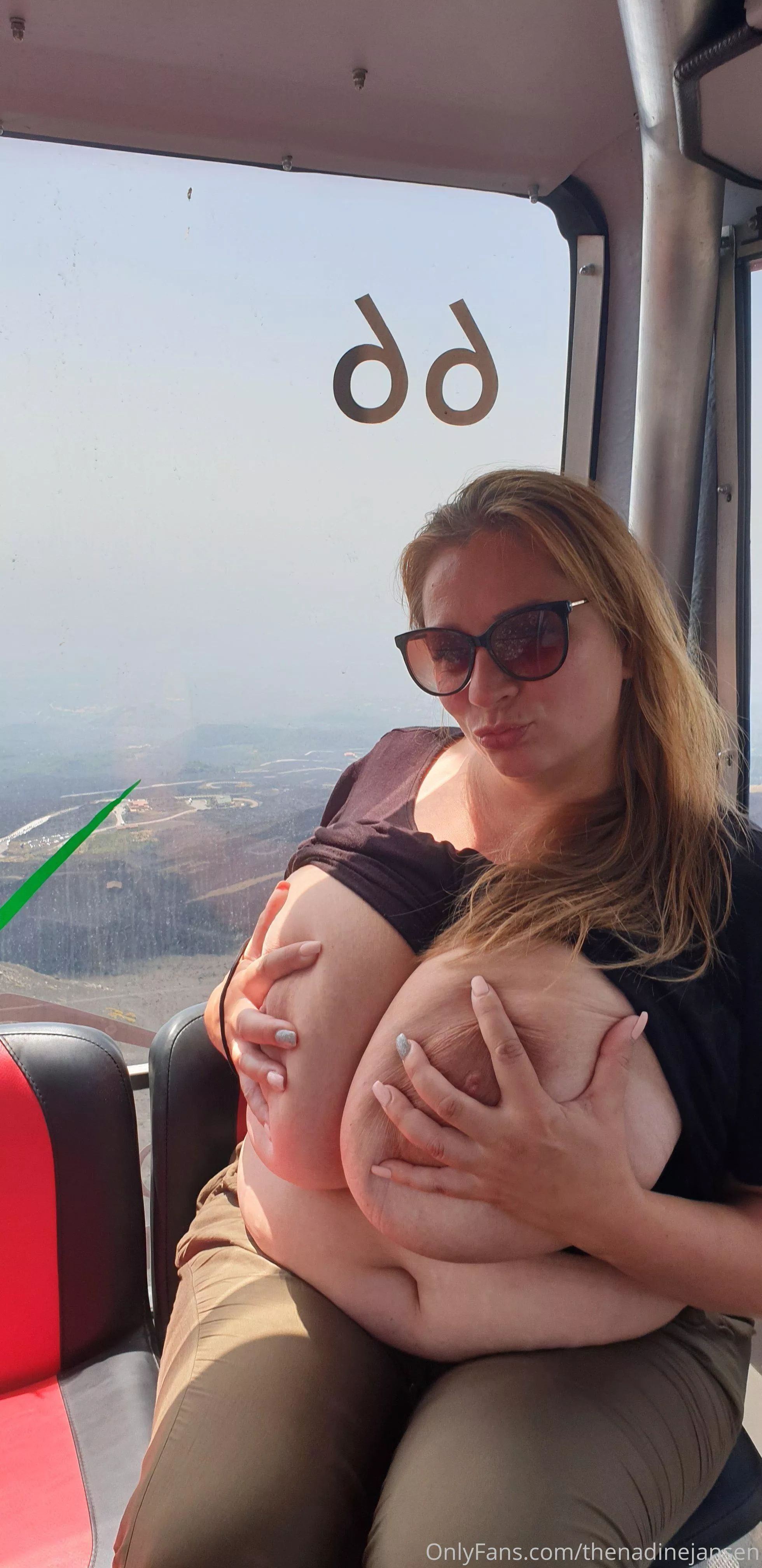 Imagine riding next to her