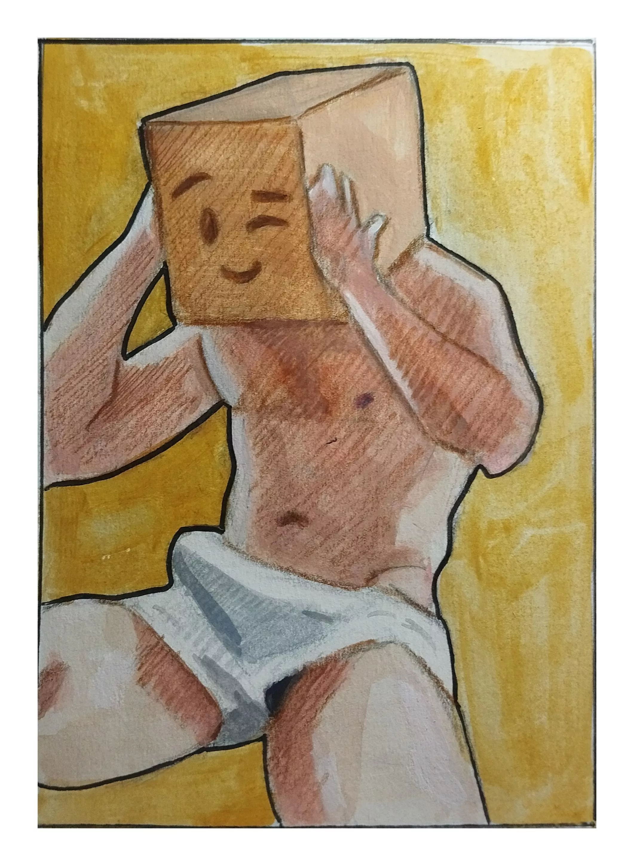 Made with gouache by me