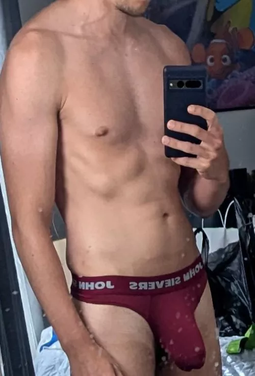 Normalise men in thongs!