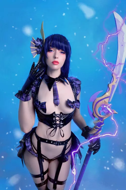 Raiden Shogun from Genshin impact by Axilirator