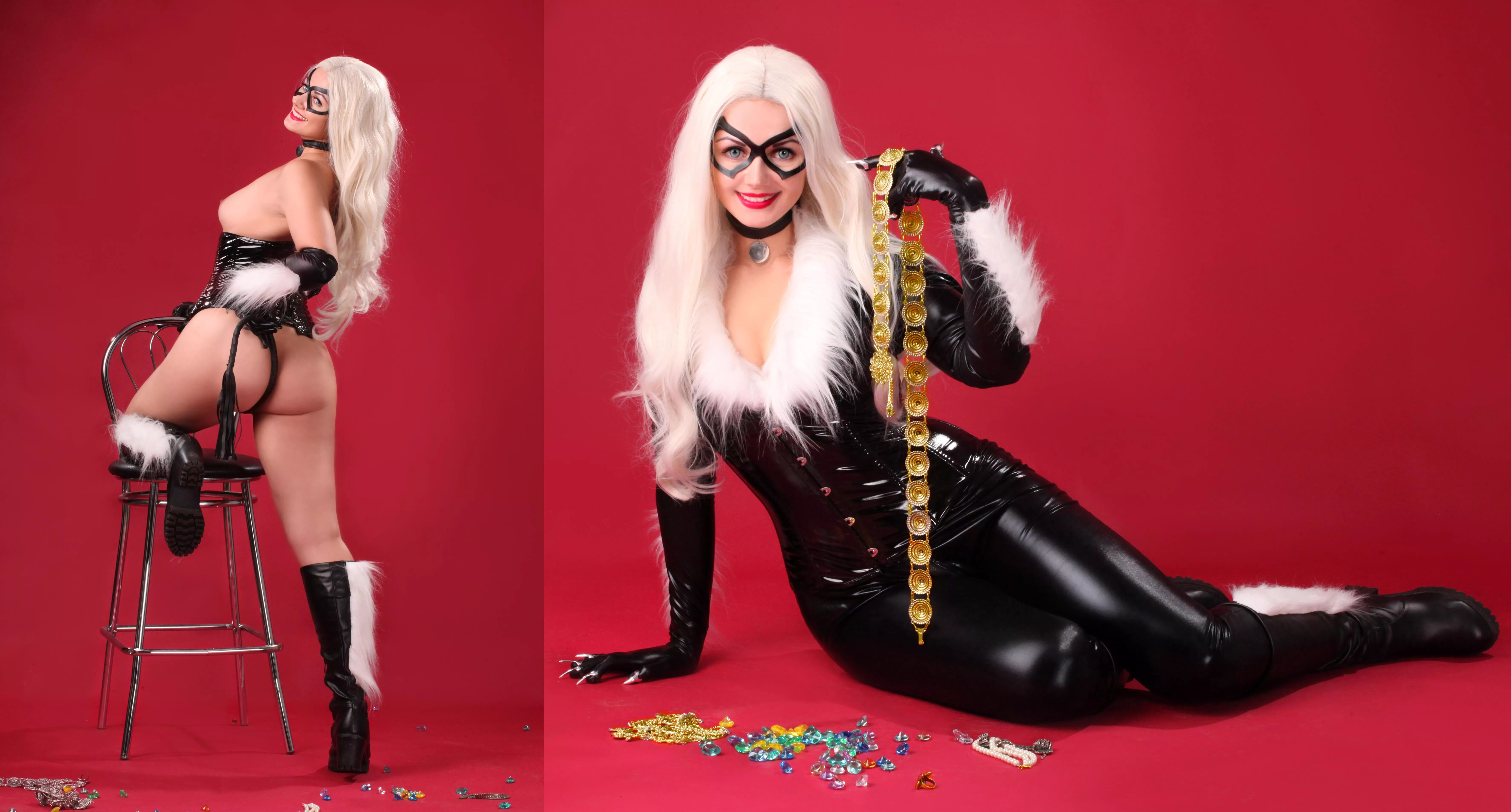 Will you treat the cat with milk? Black Cat by me~