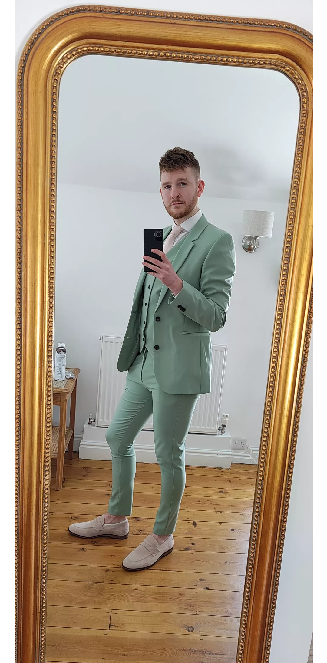 All dressed up for a summer wedding but looks like I'll be needing my umbrella ☔