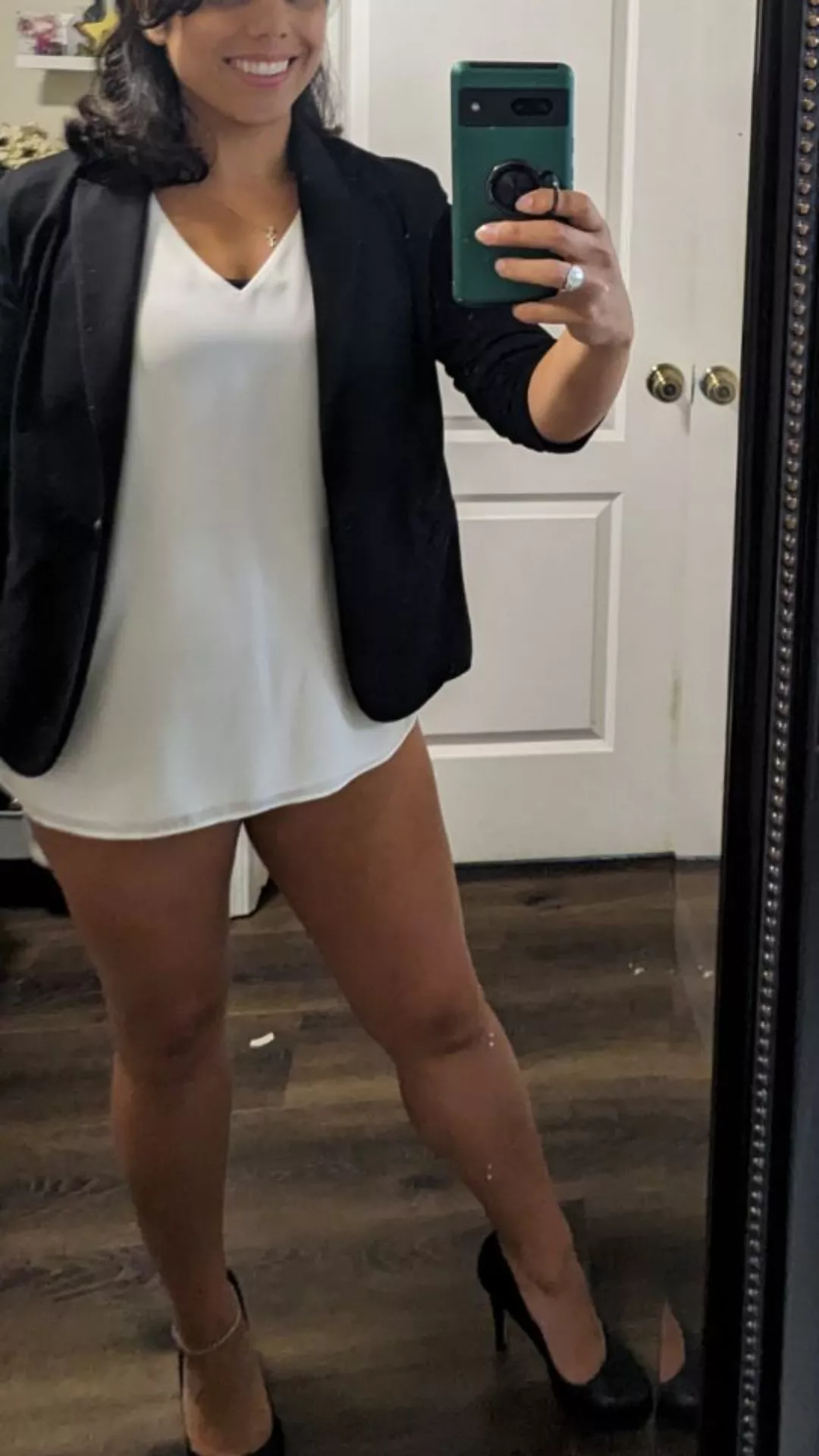 Boss said I have nice legs