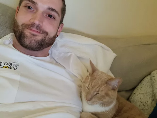 First time he ever snuggled like this