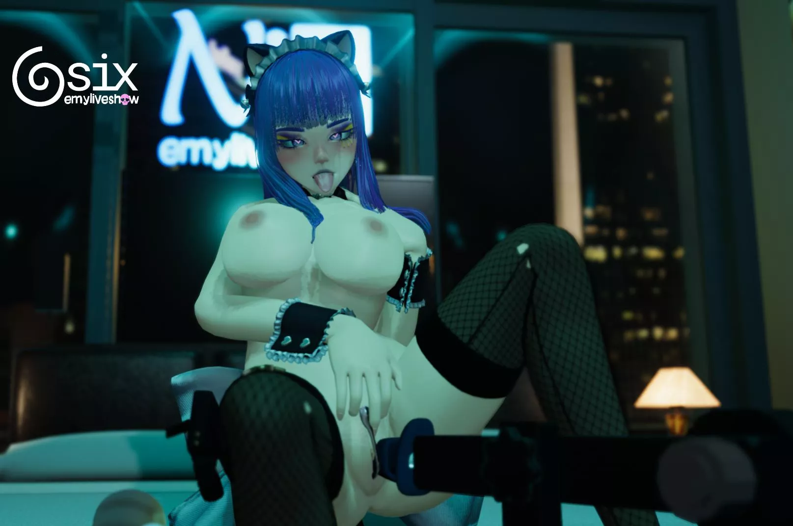 Hot badass kitty maid wants to cum http://chaturbate.com/emyliveshow