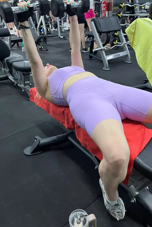 I love going to the gym and seeing handsome, muscular guys [F]