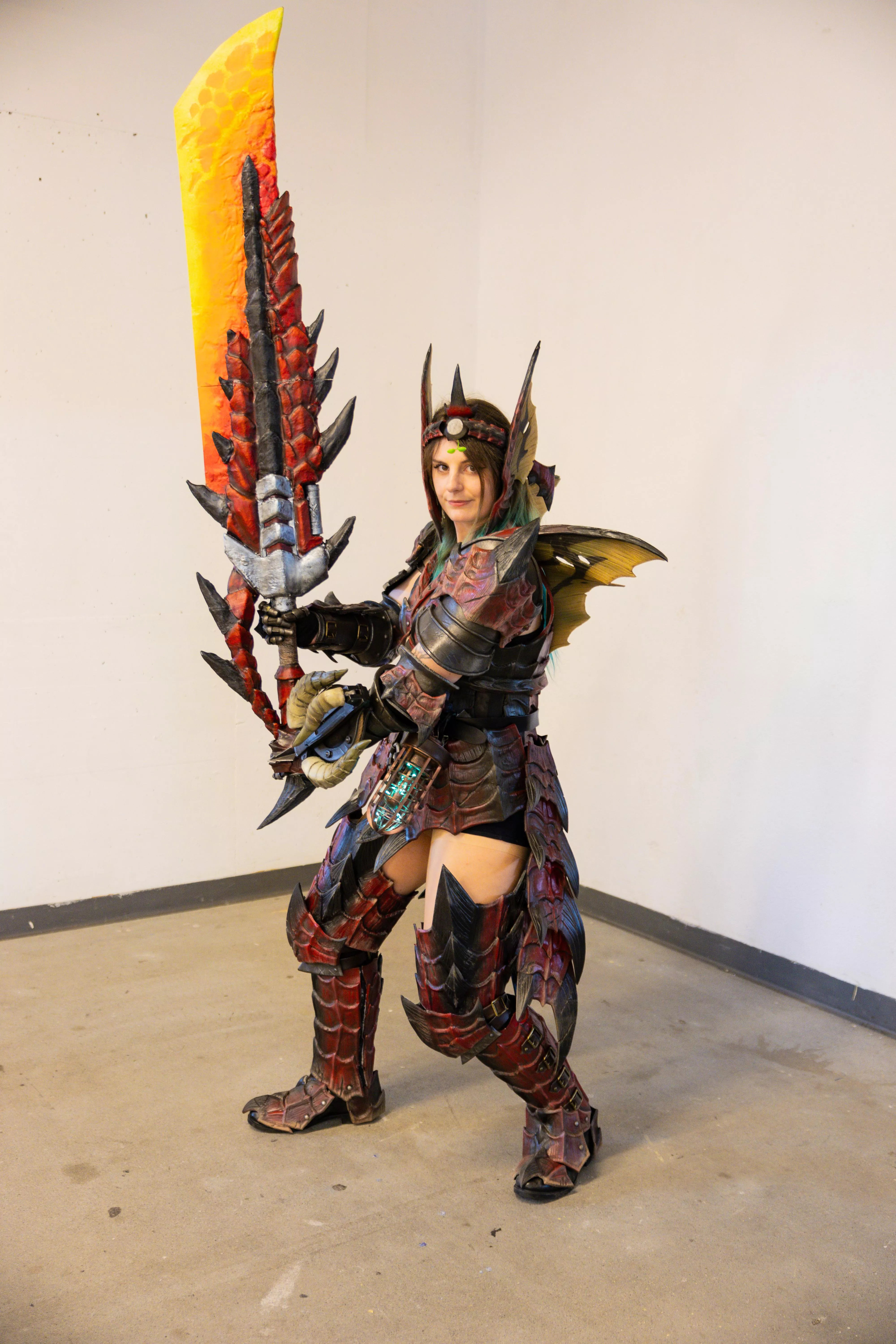 My finished Rathalos armor from Monster Hunter World