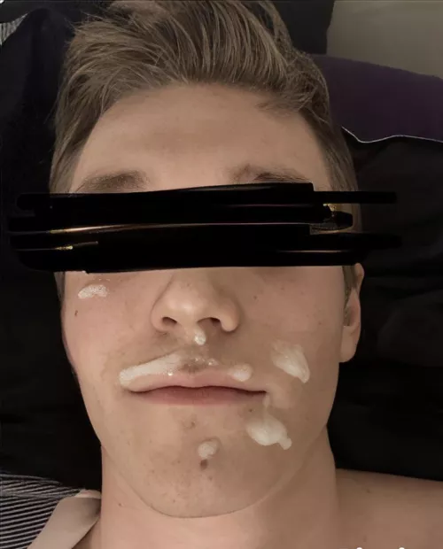 My pretty Str8 boys first facial all for the world to see 