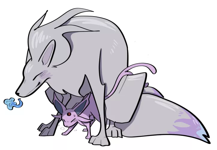 Shiny Ninetales [M] and Espeon [F]