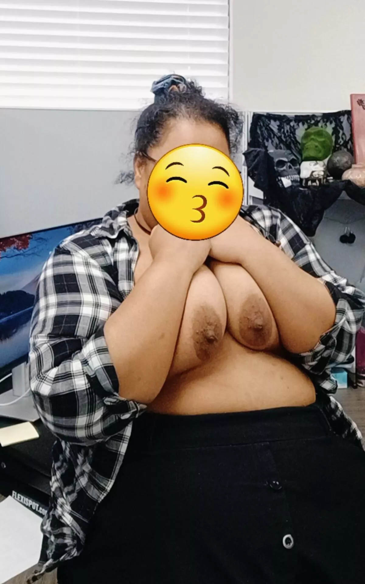 Blasian- I could use some cute guys in my dept. Don't mine the messy hair, it was the end of the day lol