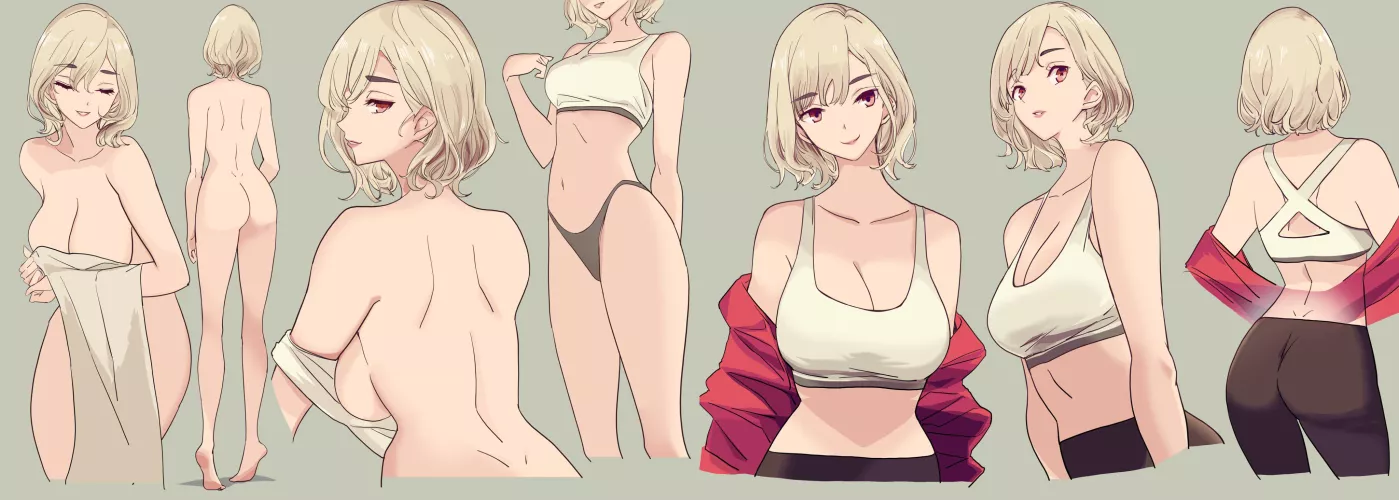 Fitness mommy goes to the gym. And she loves how she looks. (mikotoakemi)