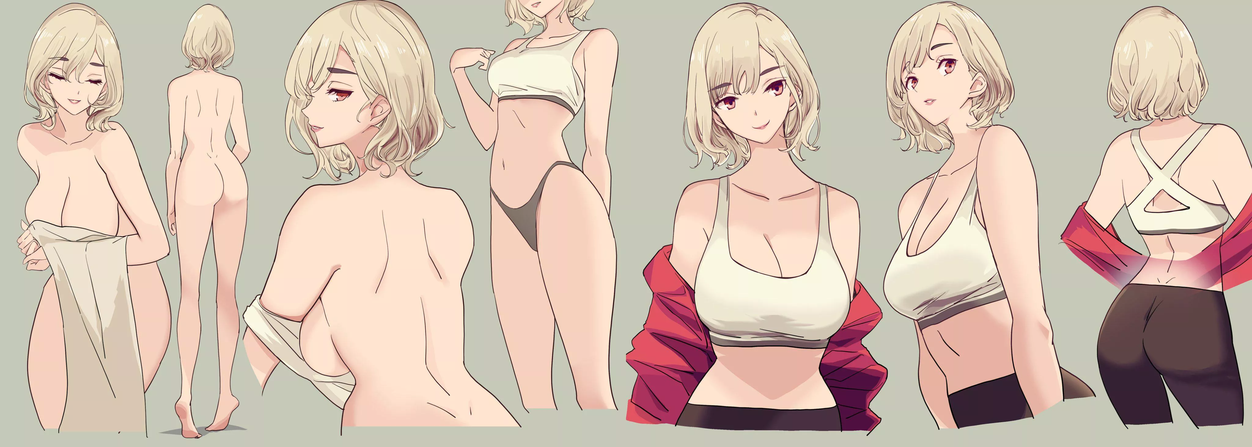 Fitness mommy goes to the gym. And she loves how she looks. (mikotoakemi)