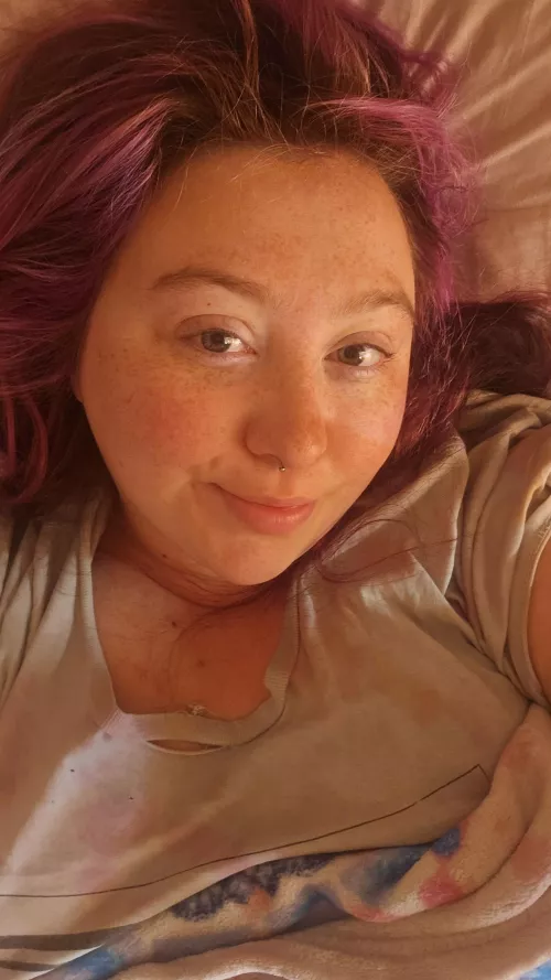 Fresh faced this morning 💗