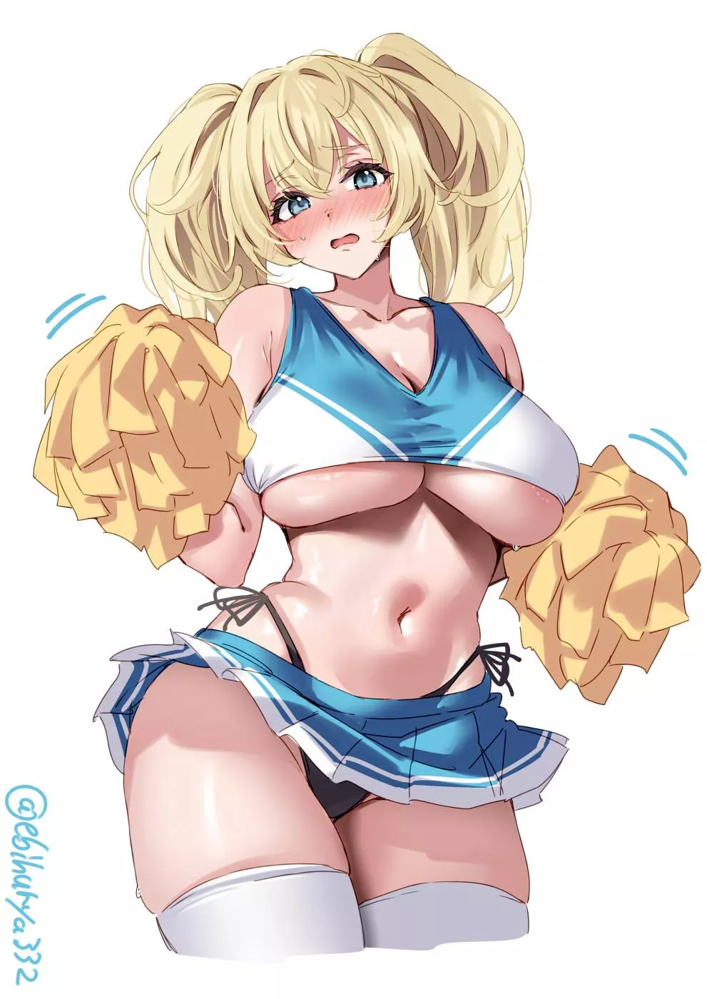 Gambier Bay cheering the game on (Kuavera) [KanColle]