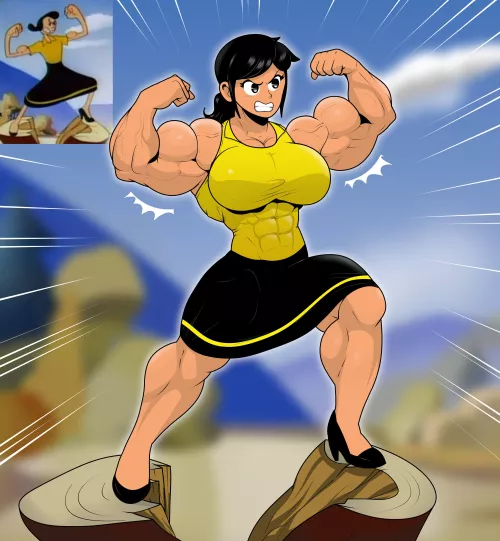 Olive Oyl from Popeye [@matchstick_]