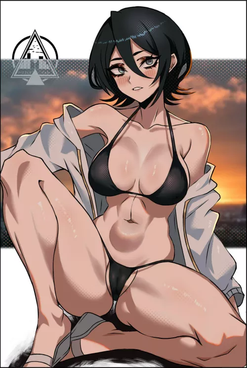 Rukia in a bikini (Dizzle) [Bleach]