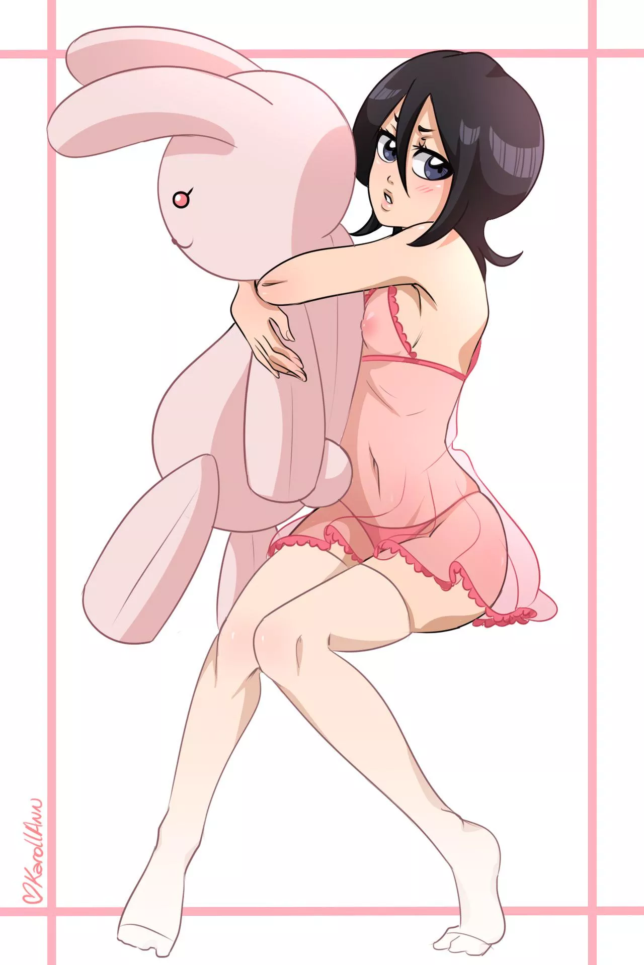 Rukia loves rabbits 