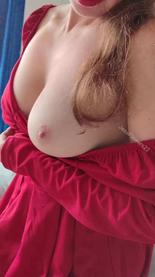 Slipped my dress down...