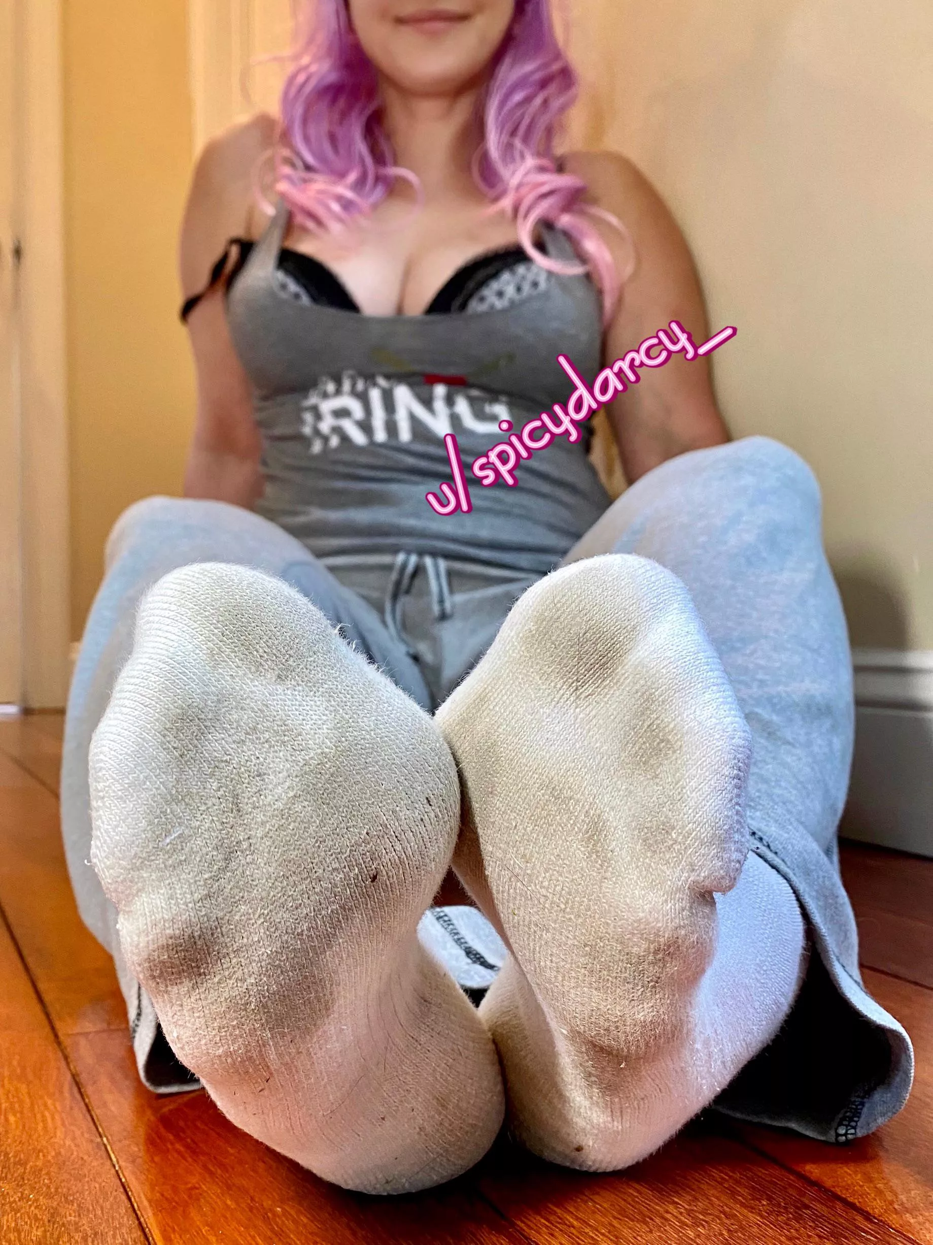 Sniff my socks and say “ thank you, Darcy”