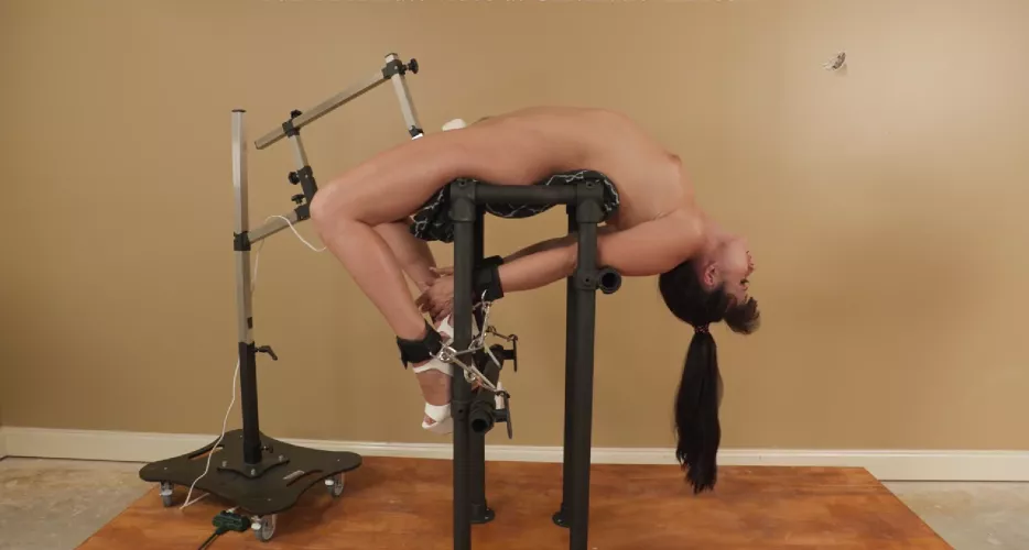 Strapped to a vibrator