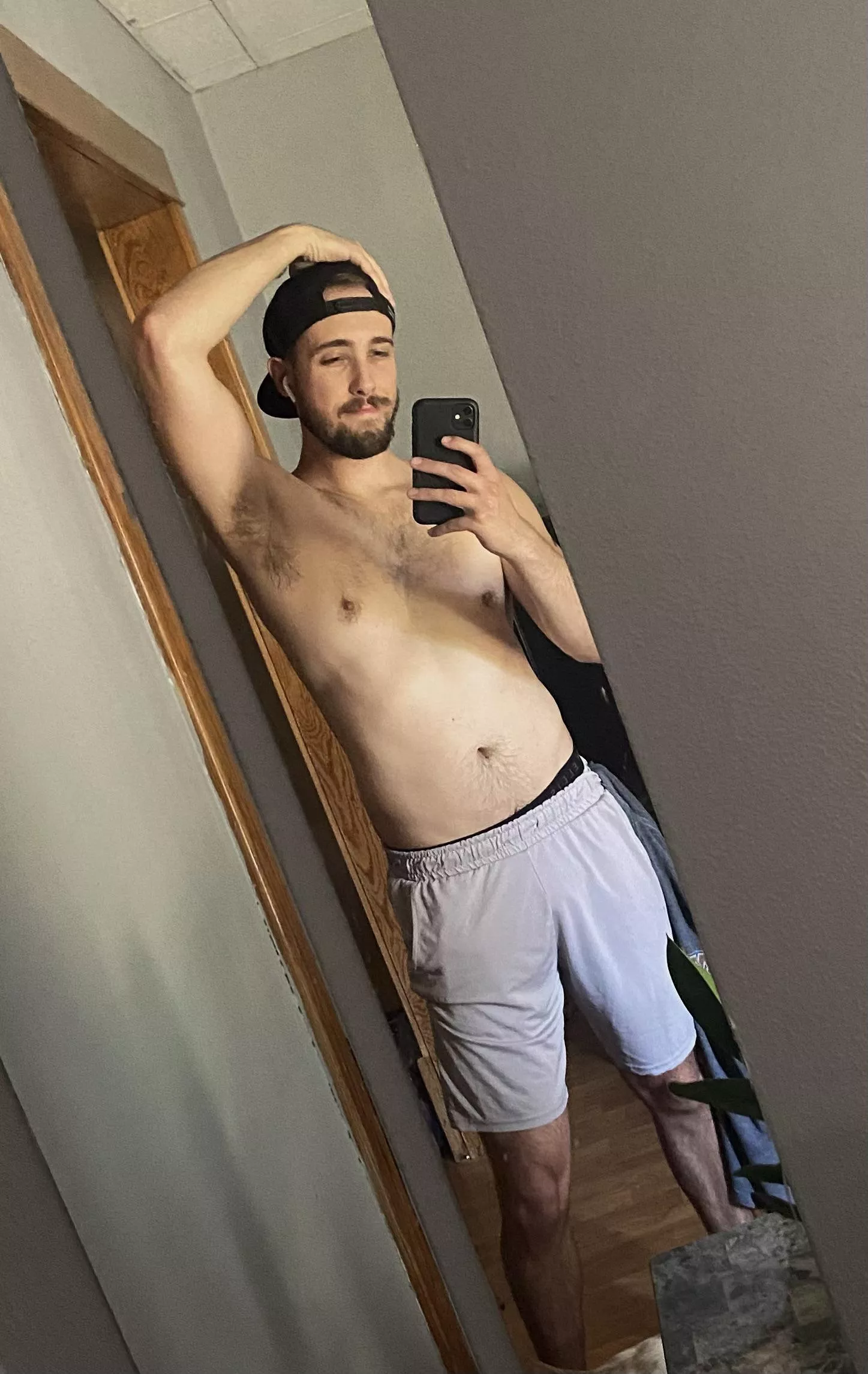 Sweaty after mowing the lawn. Want a sniff?